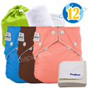FuzziBunz(R) Perfect Size Cloth Diaper Basic Package  - NEW COLORS