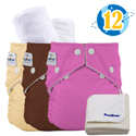 FuzziBunz(R) Perfect Size Cloth Diaper Get Me Started Package - NEW COLORS