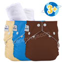 FuzziBunz(R) Perfect Size Cloth Diapers with Inserts Packages - NEW COLORS