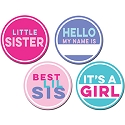 Sticky Bellies - Little Sister Stickers - 4pk